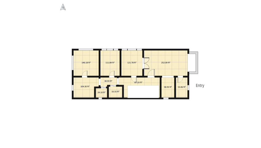 Rooming House Room floor plan 239.29