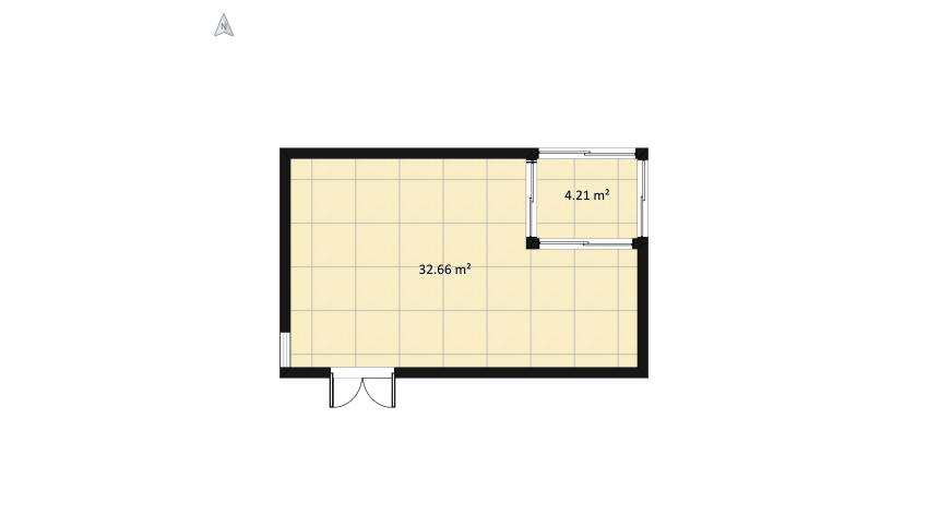 Dining room/bar with smoking area floor plan 41.04