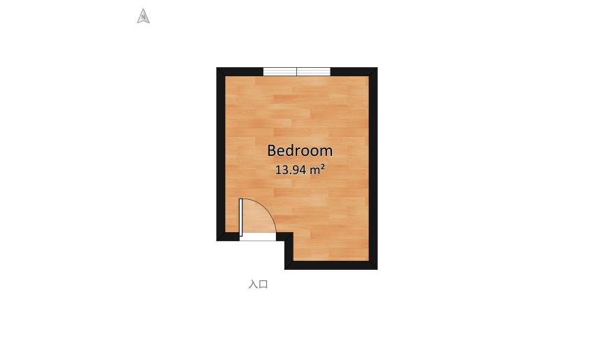 My bedroom floor plan 15.55