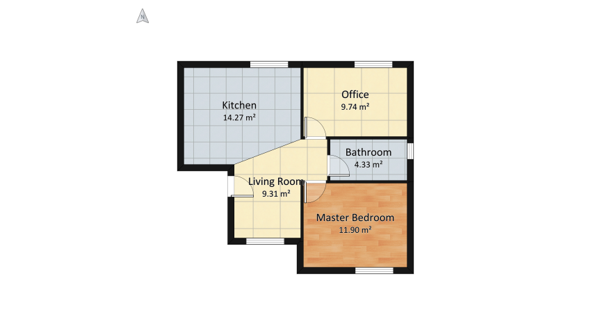 Tiny Home floor plan 107.55