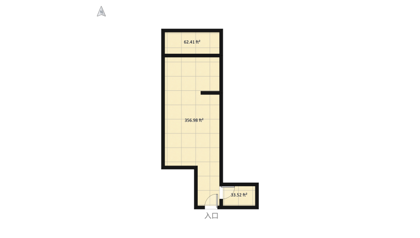 53 SQM 3D floor plan 48.15