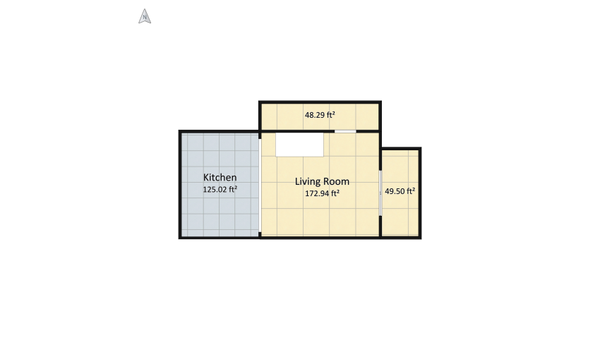 Living Room Makeover floor plan 76.76