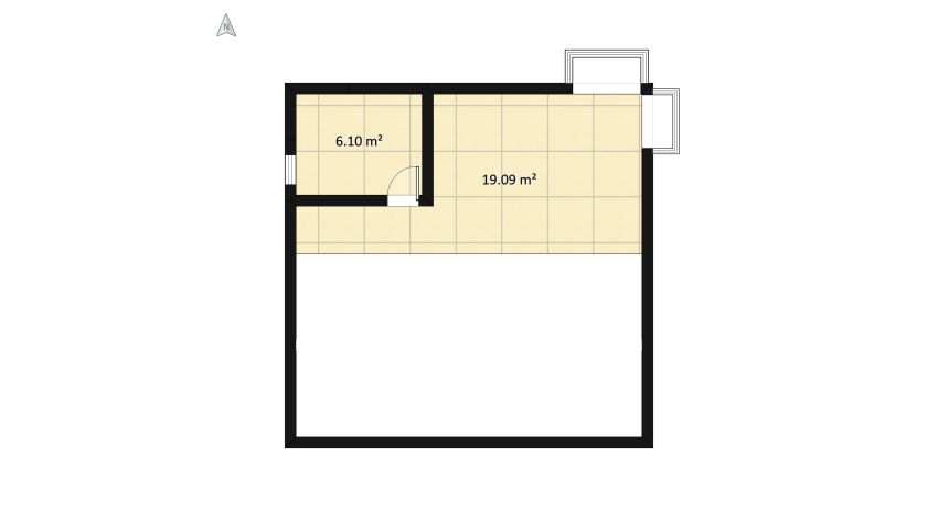studio floor plan 120.67