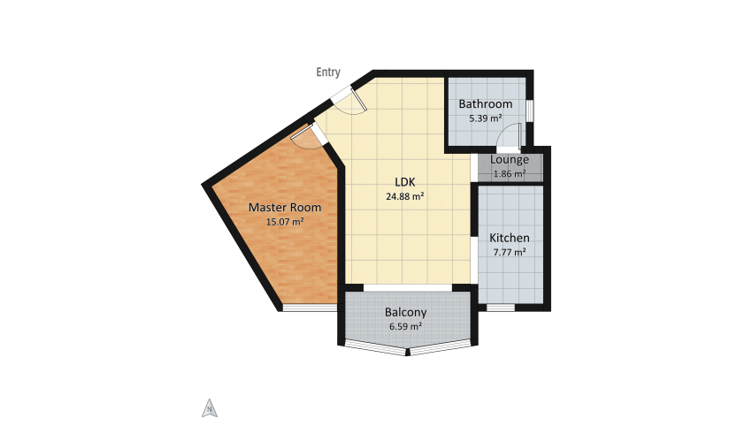 Room 3 - Honeycomb Element floor plan 61.56