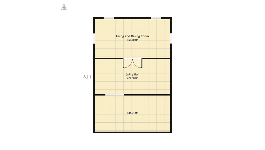 Art Deco Living Room floor plan 218.15