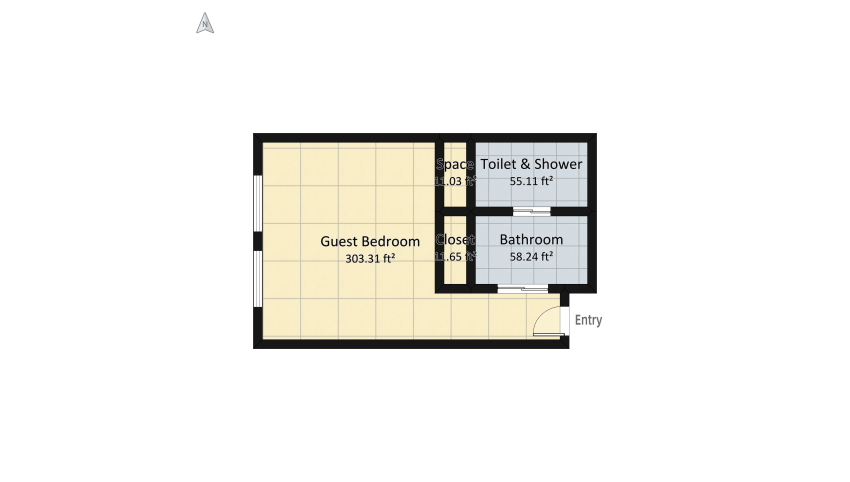 Guest-En Suite floor plan 47.68