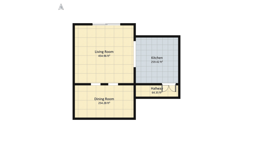 Cozy home living floor plan 105.56