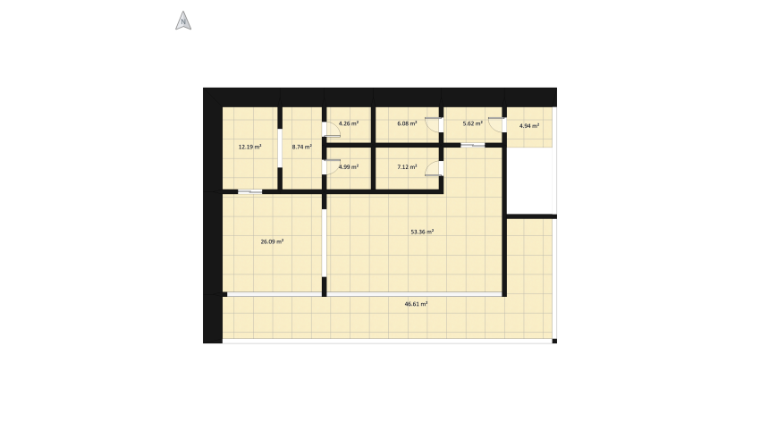 #BrunchContest - A tiny cafe floor plan 951.85