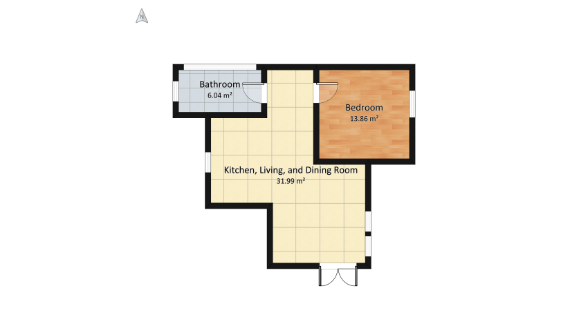 Student Home floor plan 58.57