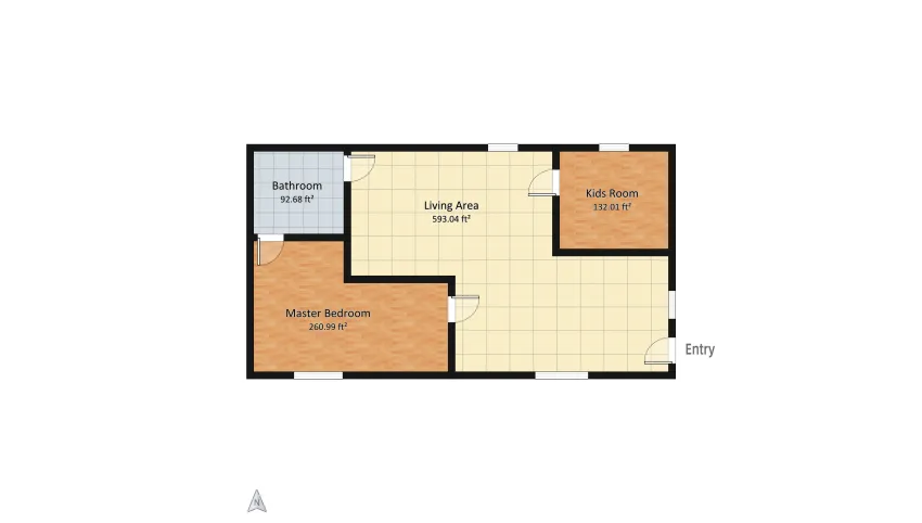 Little Apartment  floor plan 100.22