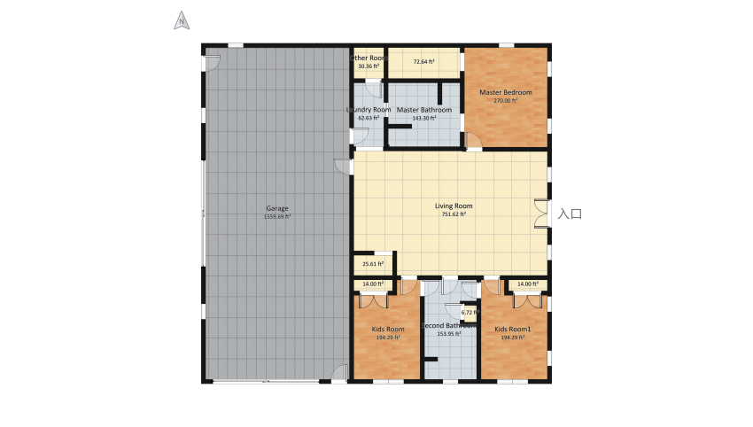Small Lehman Barndominium floor plan 706.88