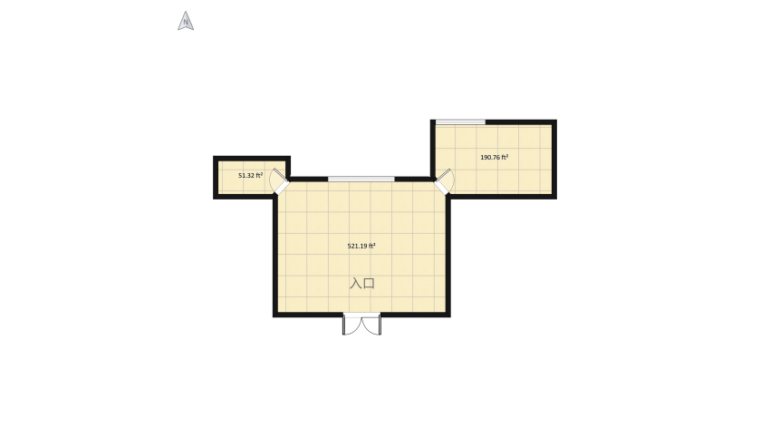 Master Bedroom floor plan 77.52