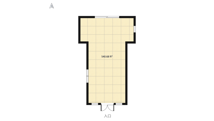 Antique living space  floor plan 54.26