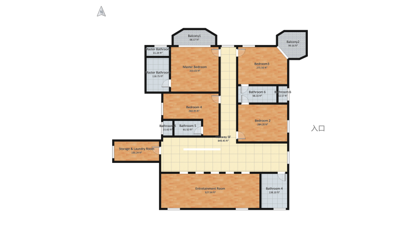 Minimalist Beach house floor plan 1029.64