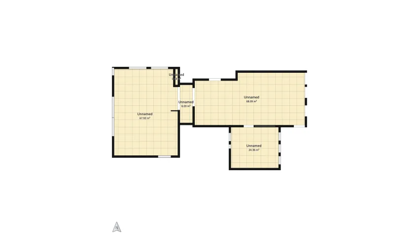 Art Deco Style Flat floor plan 166.89