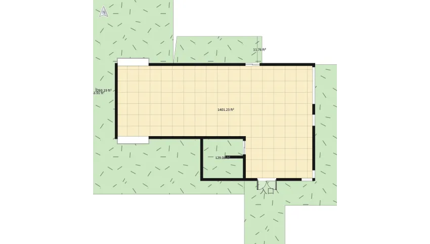 Modern Two Bedroom House floor plan 1018.83