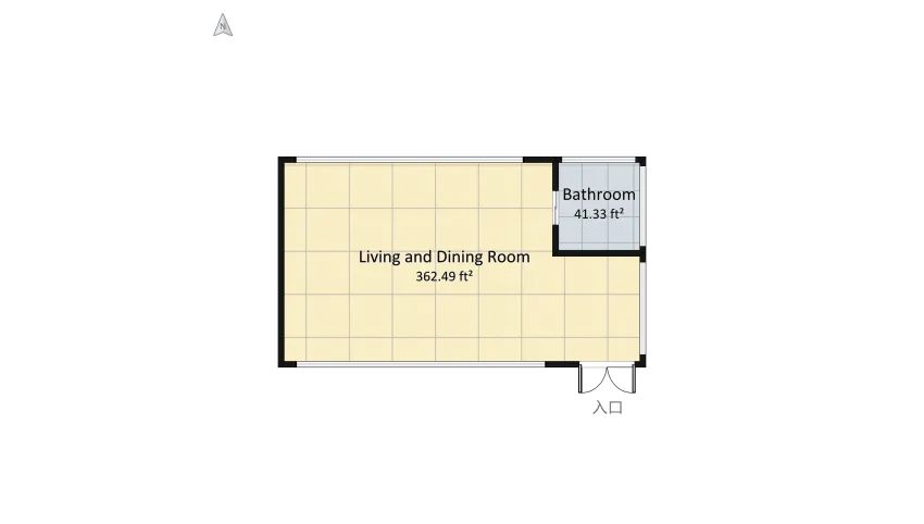 A Bachelor's Tiny Home floor plan 39.88