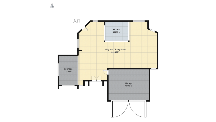 Residential House Main Floor floor plan 186.18