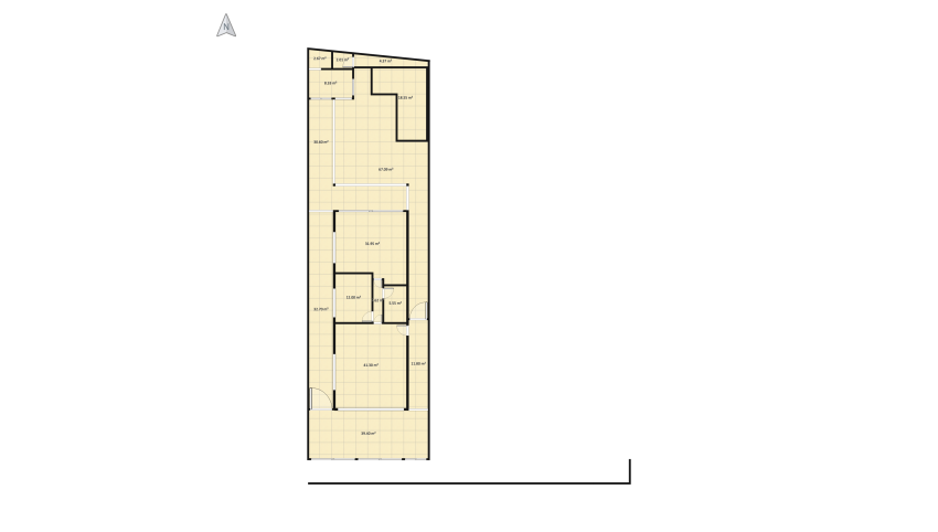 SaoDario151-BanheiroMasterFrontal floor plan 463.31