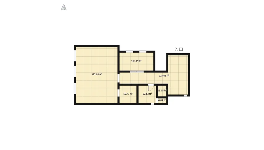 Downtown Loft floor plan 129.11