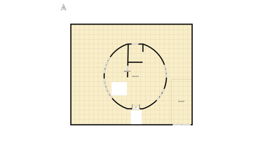 #EcoHomeContest - circular house floor plan 595.79