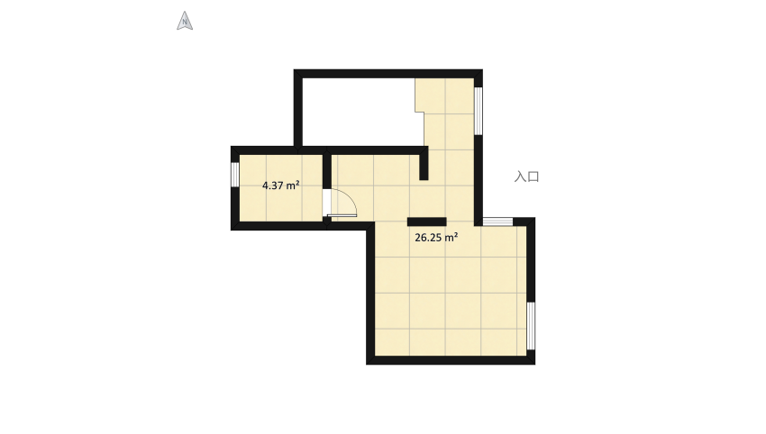 tipologia t duplex floor plan 125.34