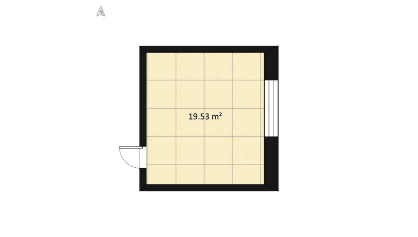 #modernbohemian Bedroom with Working Area floor plan 22.38