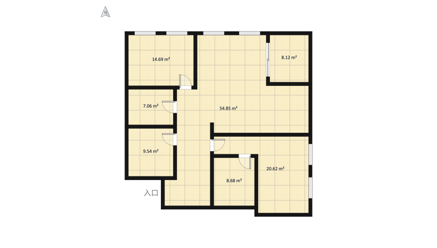 Apartment floor plan 139.33