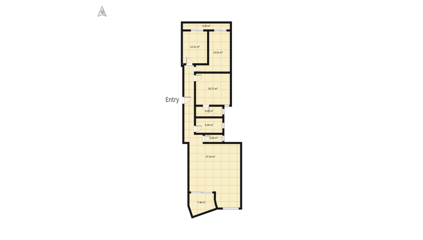 Bahar ic-caghaq 3bdr 3rd floor apartment floor plan 142.93