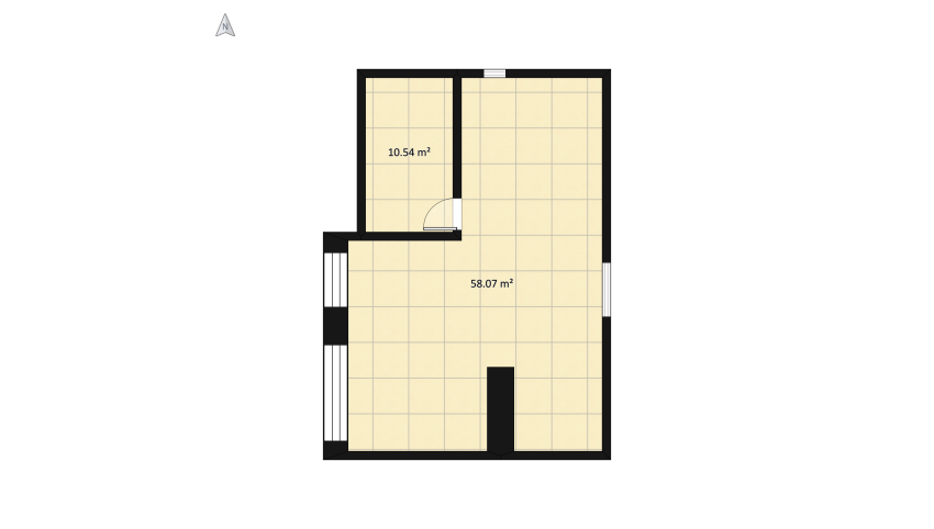 small studio apartment floor plan 77.74
