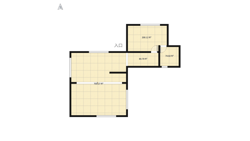 Minimalistic House floor plan 109.85