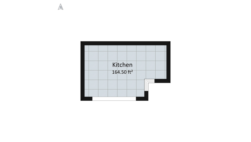 Kitchen remodeling - French Style (164Sq. Ft.) floor plan 17.37