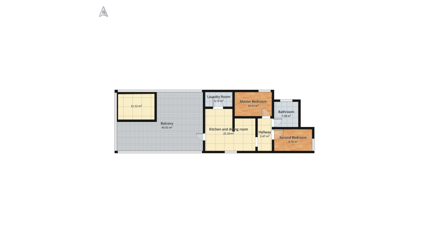 CASA 60M² floor plan 133.29