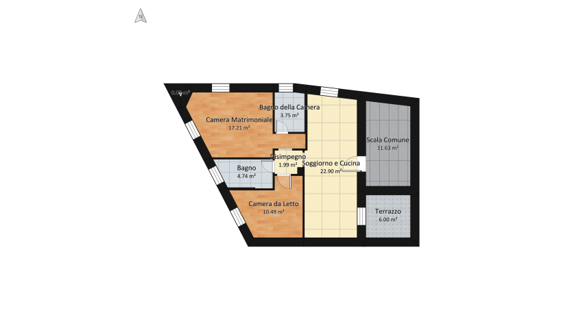Trilocale @ Castion Veronese (VR) floor plan 289.94