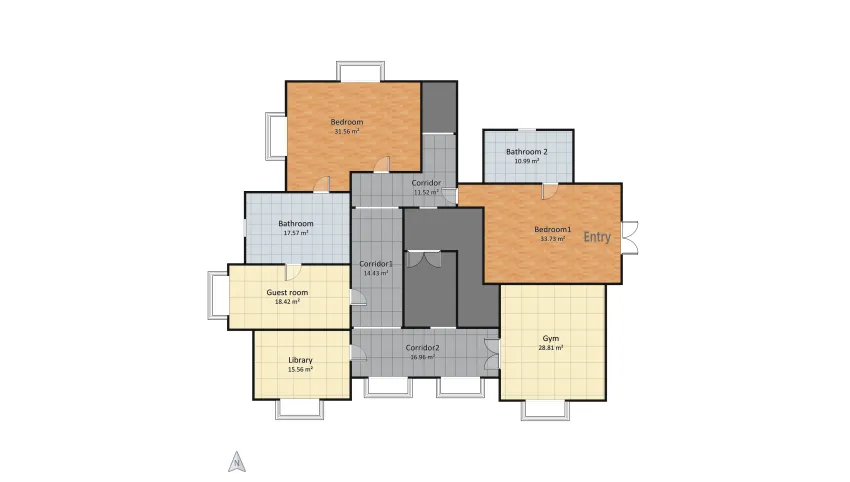 Countryland house (floor 2) floor plan 199.55