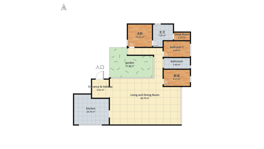 Minimal floor plan 168.41