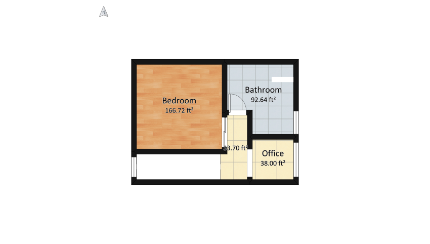 2 floor modern Cottage floor plan 83.63