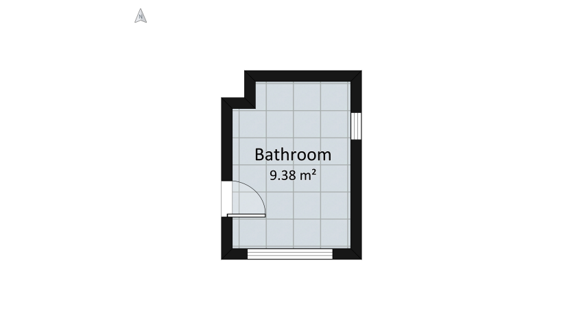 Modern Bathroom floor plan 10.96