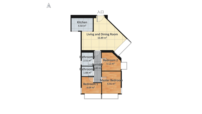 Kornhill Proposed 2 floor plan 51.18