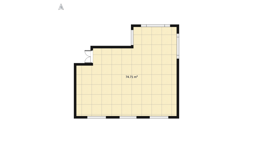 Apartment 3 floor plan 79.33