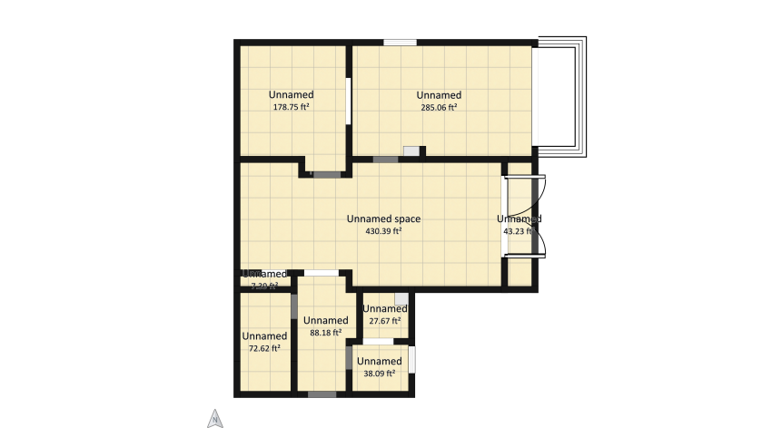 Luxury Apartment floor plan 108.83