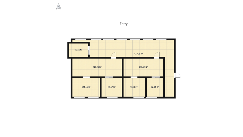 living facility project Emily Gordy floor plan 1266.3