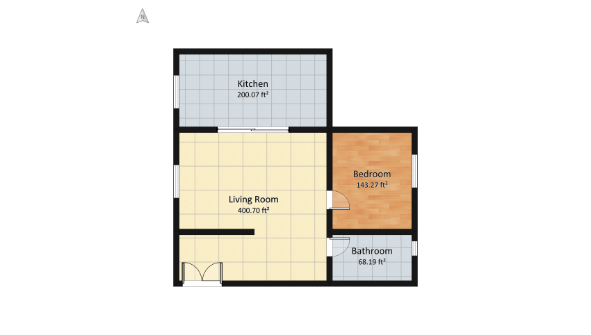 beginer house floor plan 84.62