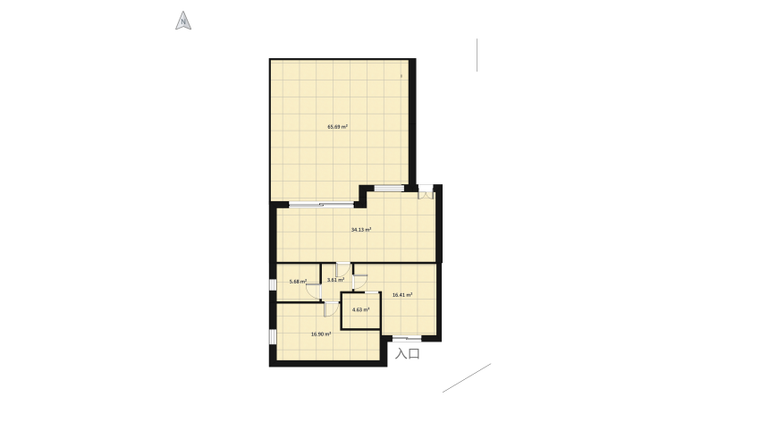 Loft moderno floor plan 326.66