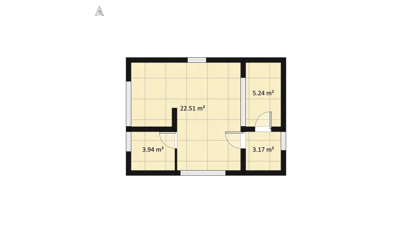 Tiny house floor plan 80.95
