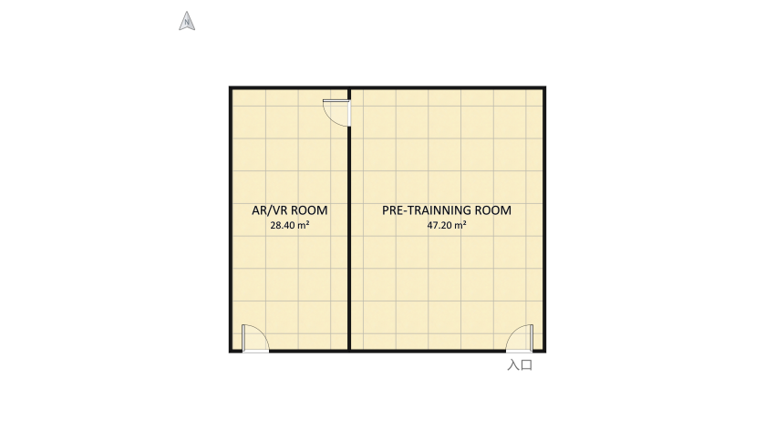 AR/VR 실습실 floor plan 78.17