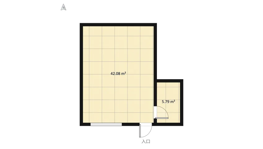 Loft style floor plan 52.34