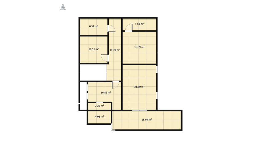 Art Deco House floor plan 433.6