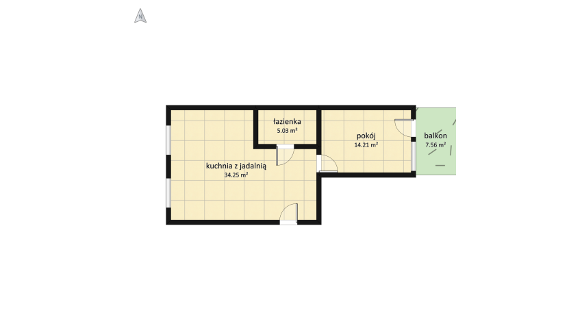 lubczykowa floor plan 66.76