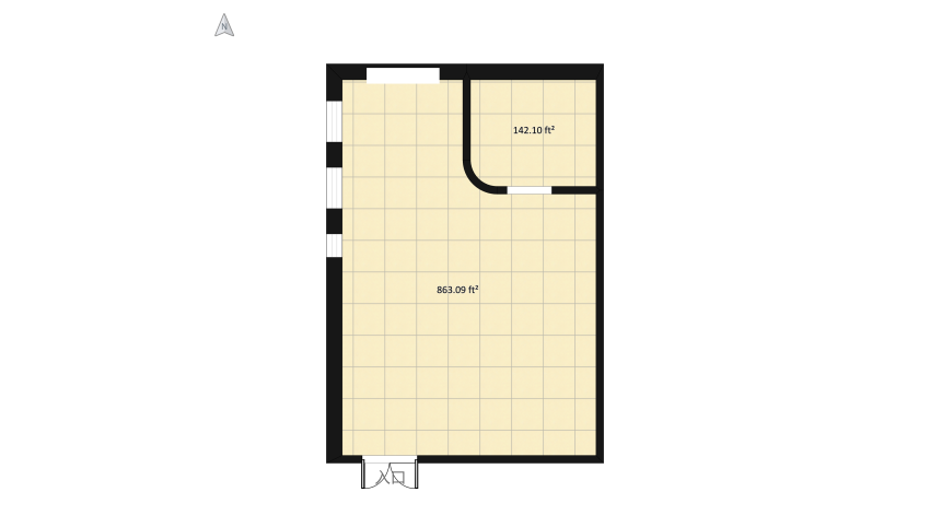 #EmptyRoomContest-Demo Room_copy Studio Apartment floor plan 102.6